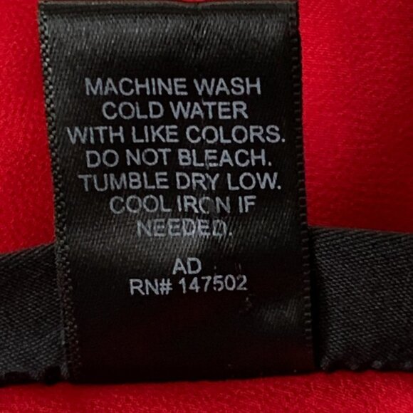 Ashley Stewart Sheer Short Sleeve Sequin Tunic Top Sz 14/16 Red #194B - Picture 9 of 9